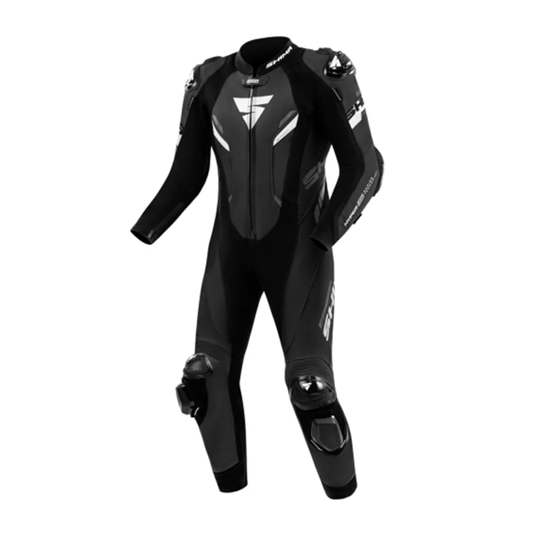 SHIMA HYPER RS 1PC MONO DE MOTO NEGRO BLANCO