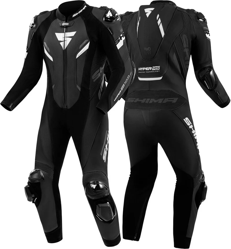 SHIMA HYPER RS 1PC MONO DE MOTO NEGRO BLANCO