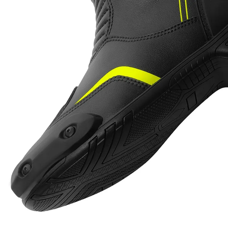 BELA FASTER 2.0 BOTAS DE MOTO NEGRO AMARILLO FLOUR