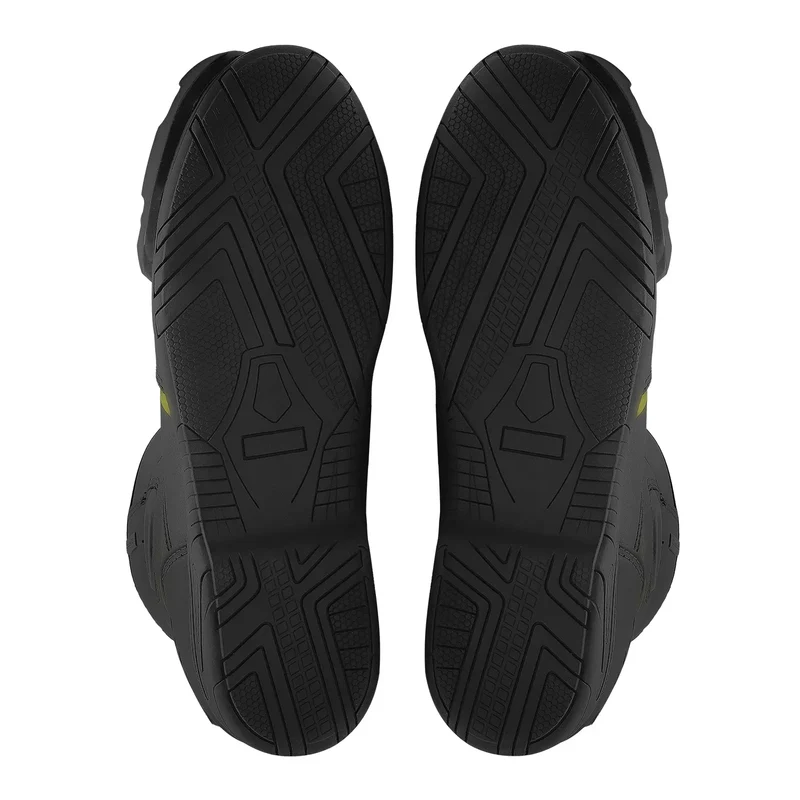 BELA FASTER 2.0 BOTAS DE MOTO NEGRO AMARILLO FLOUR