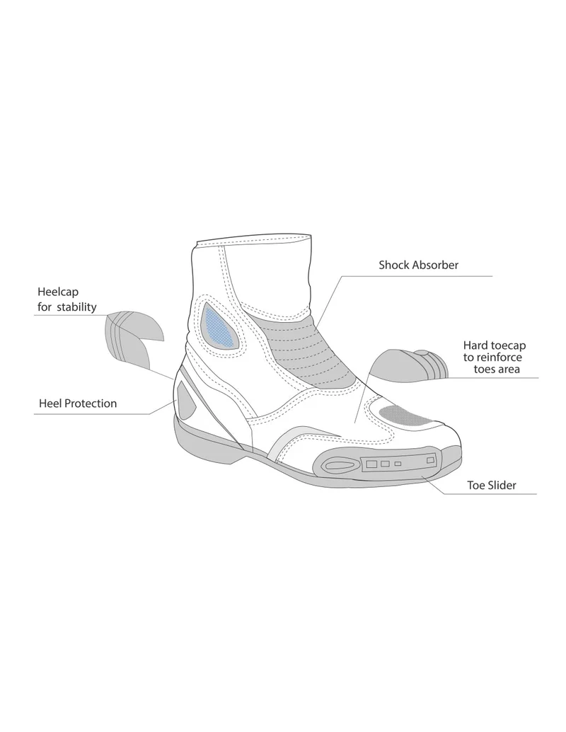 BELA FASTER 2.0 BOTAS DE MOTO NEGRO AMARILLO FLOUR