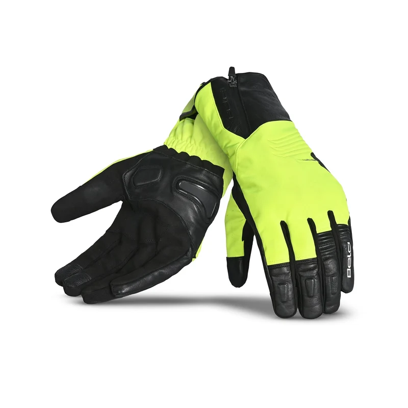 BELA EXPLORER WP GUANTES DE MOTO TEXTIL INVERNO NEGRO AMARILLO FLUO