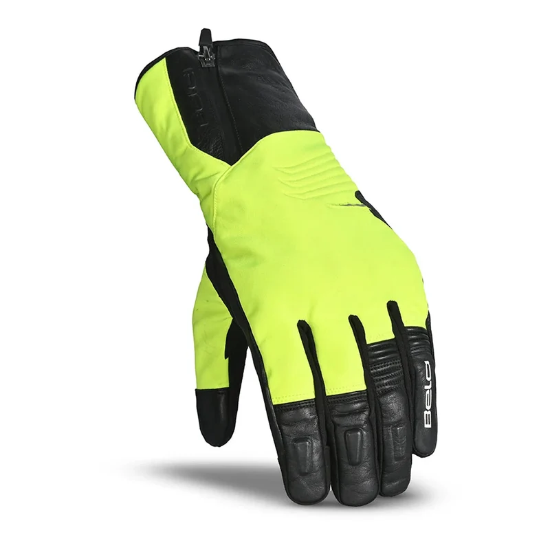 BELA EXPLORER WP GUANTES DE MOTO TEXTIL INVERNO NEGRO AMARILLO FLUO