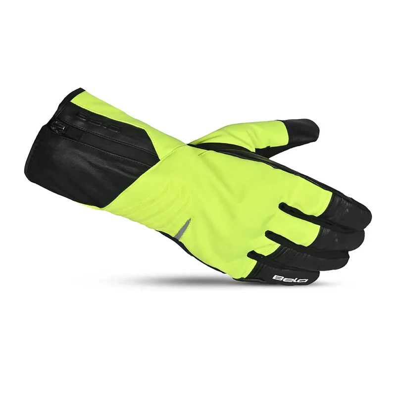 BELA EXPLORER WP GUANTES DE MOTO TEXTIL INVERNO NEGRO AMARILLO FLUO