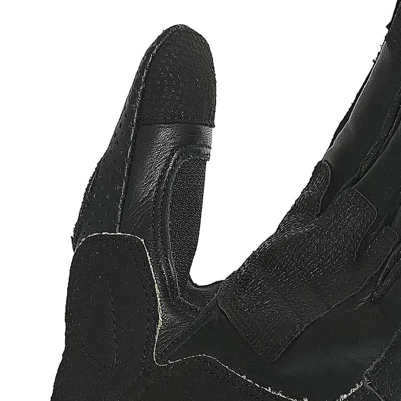 BELA LEMOX GUANTES DE MOTO PIEL NEGRO ROJO