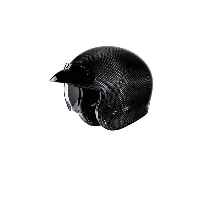 HJC V31 Casco Jet Moto Urbano Negro Carbono