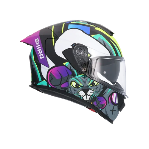 SHIRO CASCO RAPTOR CRAZY RABBIT MULTICOLOR MATE