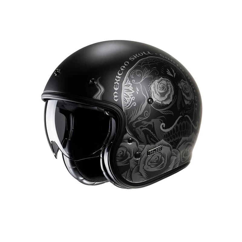 HJC V31 DESTO MC5SF Casco Moto Jet Negro Mate Gris