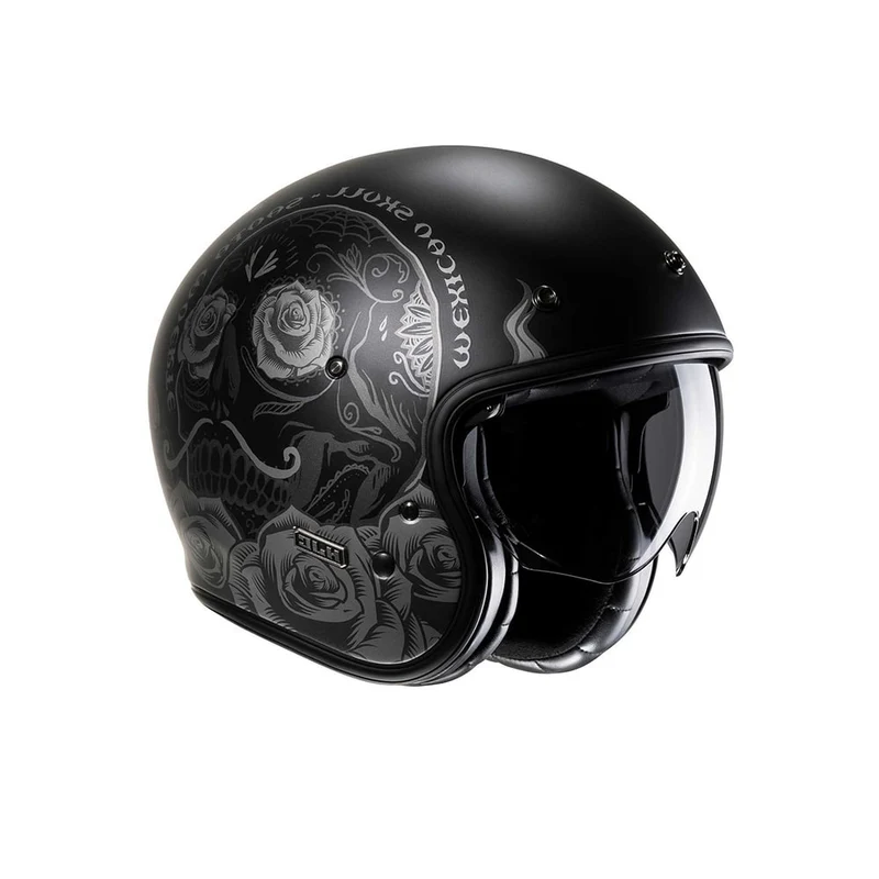 HJC V31 DESTO MC5SF Casco Moto Jet Negro Mate Gris