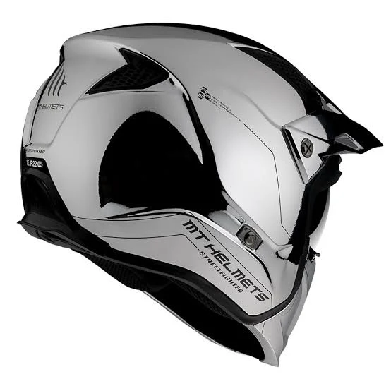 MT TR902XSV STREETFIGHTER SV CHROMED MODULAR CASCO DE MOTO A2 PLATA