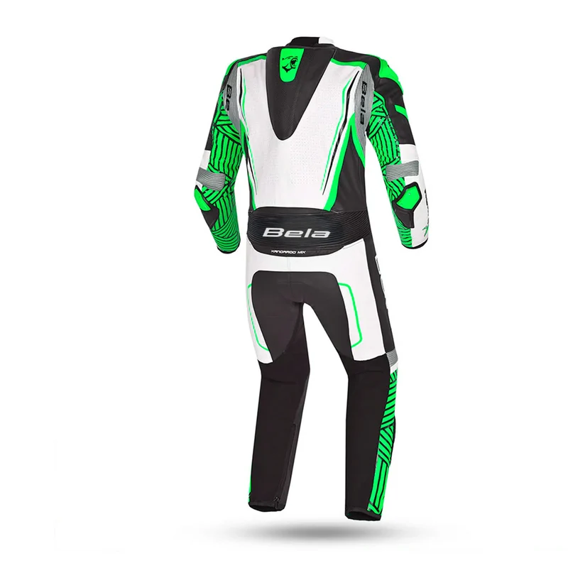 BELA NORTH STAR 1 PC MONO DE MOTO HOMBRE BLANCO NEGRO VERDE