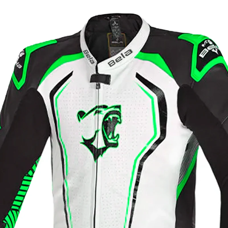 BELA NORTH STAR 1 PC MONO DE MOTO HOMBRE BLANCO NEGRO VERDE