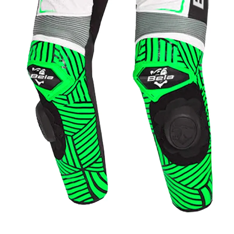 BELA NORTH STAR 1 PC MONO DE MOTO HOMBRE BLANCO NEGRO VERDE
