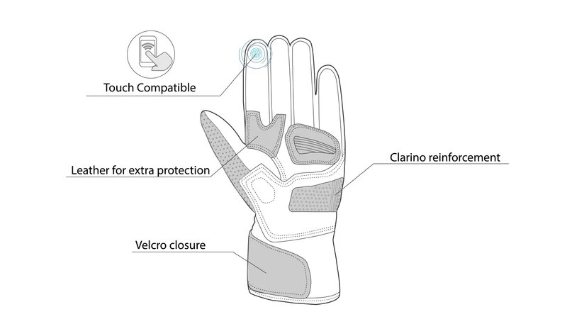 BELA TWIX LADY GUANTES DE MOTO TEXTIL NEGRO ROSA
