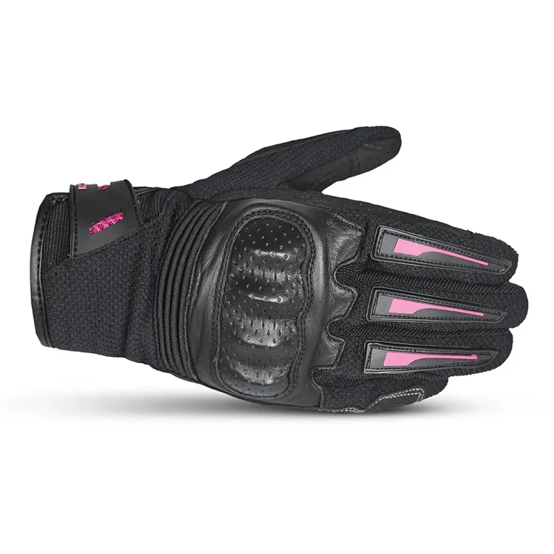 BELA DRIFT LADY GUANTES DE MOTO TEXTILE NEGRO ROSA