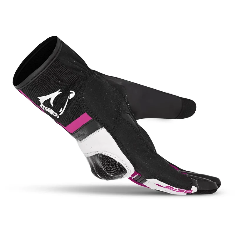 BELA Air Flow Guantes de Moto de Verano Mujer Negro Rosa