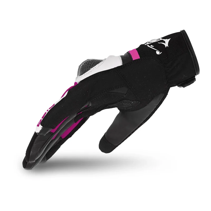 BELA Air Flow Guantes de Moto de Verano Mujer Negro Rosa