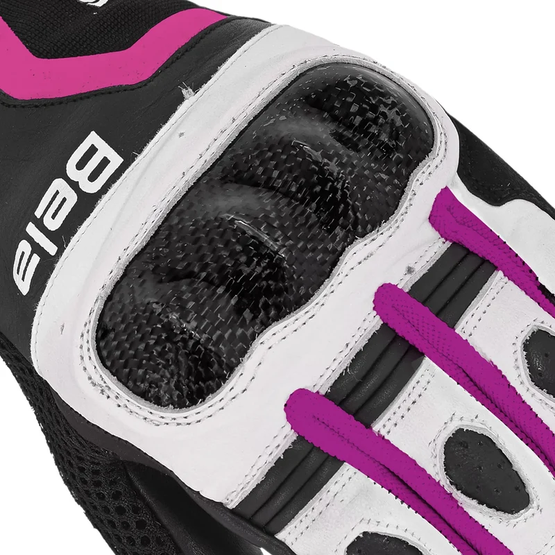 BELA Air Flow Guantes de Moto de Verano Mujer Negro Rosa