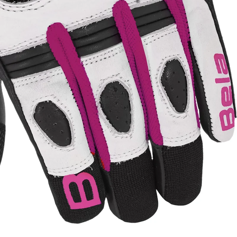 BELA Air Flow Guantes de Moto de Verano Mujer Negro Rosa