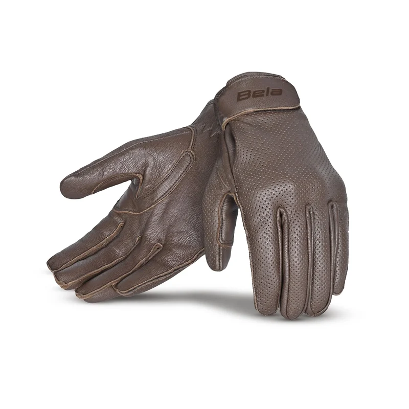 BELA CAFE AIR GUANTES DE MOTO PIEL MARRÓN