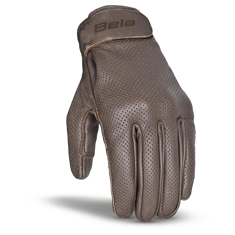 BELA CAFE AIR GUANTES DE MOTO PIEL MARRÓN