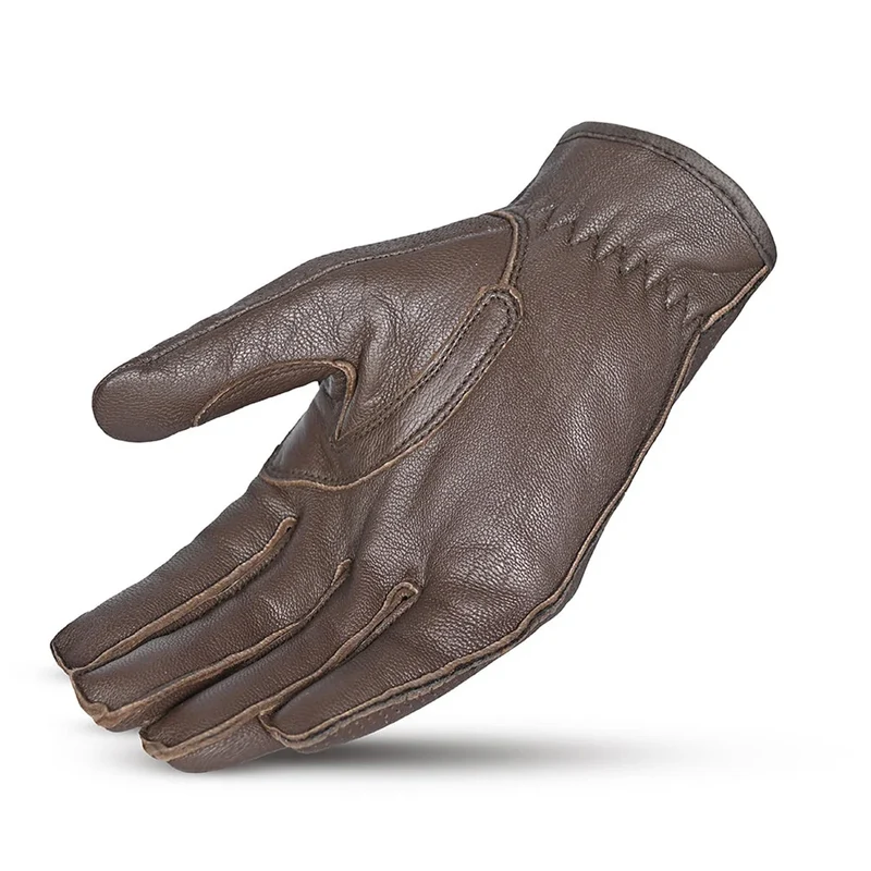BELA CAFE AIR GUANTES DE MOTO PIEL MARRÓN