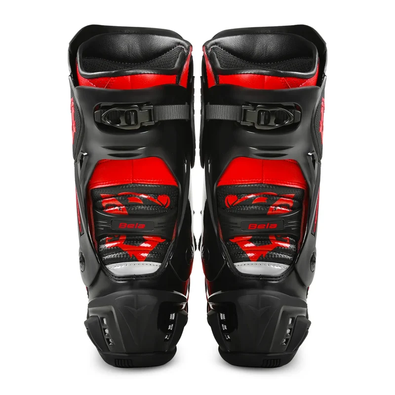 BELA SPEEDO 2.0 BOTAS DE MOTO NEGRO ROJO