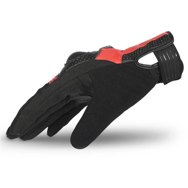BELA HERO AIR GUANTES DE MOTO TEXTILE MUJER NEGRO ROJO