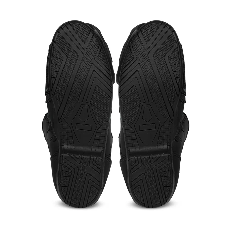 BELA STRIP BOTAS DE MOTO DE RACING PIEL NEGRO GRIS