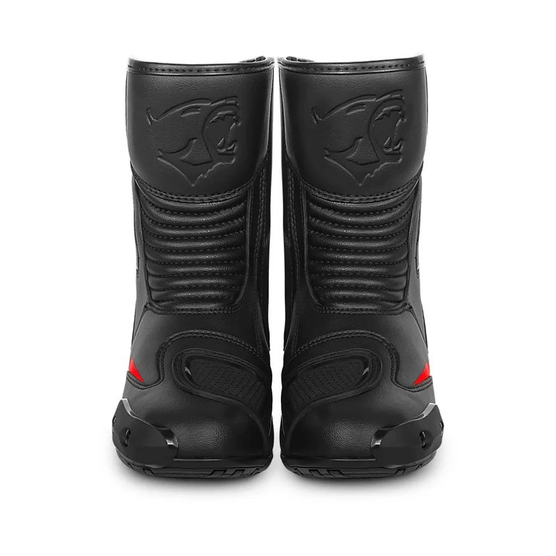 BELA FASTER 2.0 BOTAS DE MOTO NEGRO ROJO