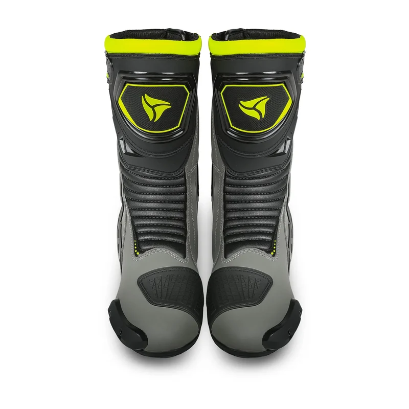 R-TECH TORNADO 2.0 BOTAS DE MOTO NEGRO GRIS AMARILLO FLUO