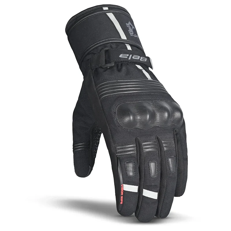 BELA ICE WINTER WP GUANTES DE MOTO PIEL MUJER NEGRO GRIS