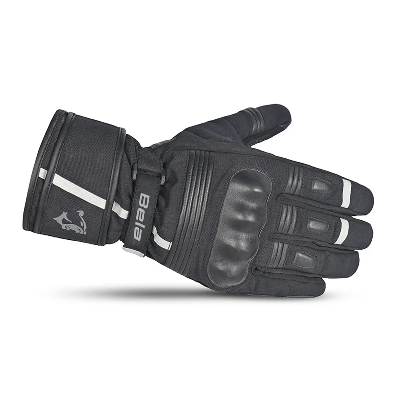 BELA ICE WINTER WP GUANTES DE MOTO PIEL MUJER NEGRO GRIS