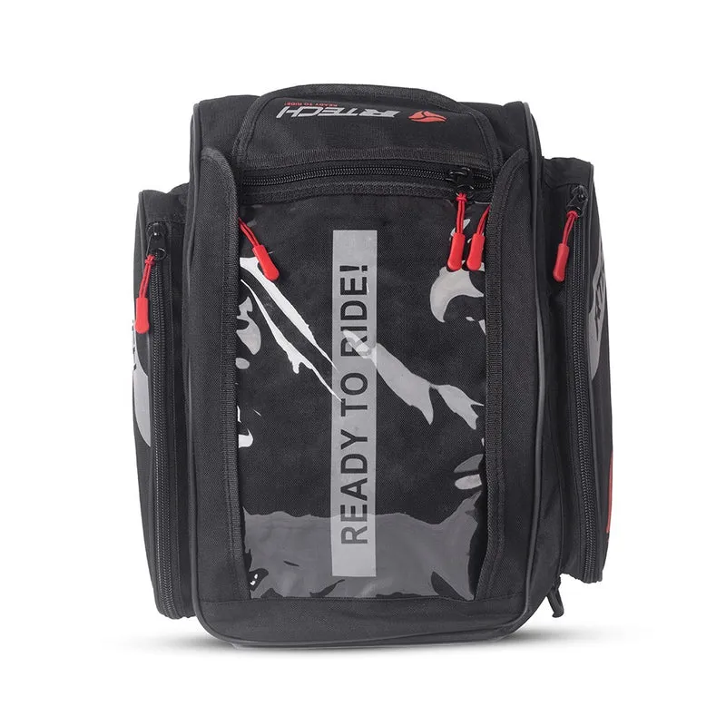R-TECH - Mochila Piel/Textil Flap