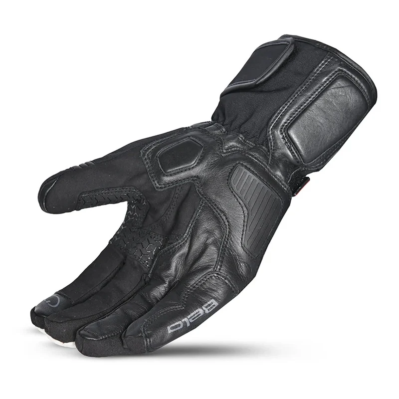 BELA ICE WINTER WP GUANTES DE MOTO PIEL NEGRO BLANCO ROJO