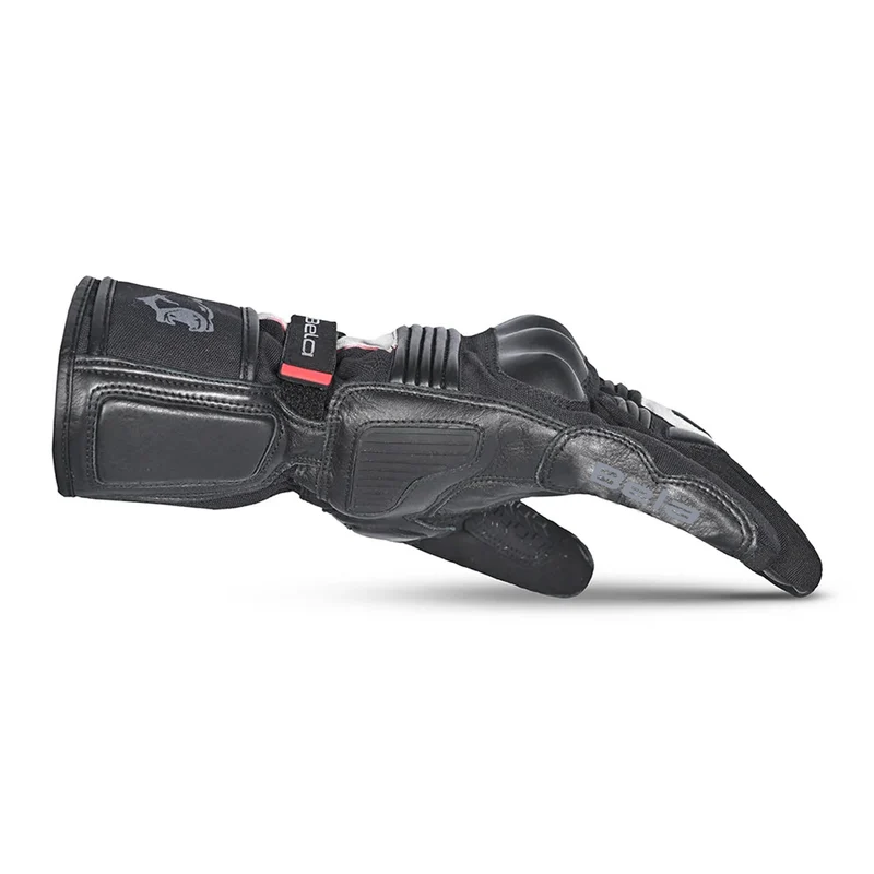 BELA ICE WINTER WP GUANTES DE MOTO PIEL NEGRO BLANCO ROJO