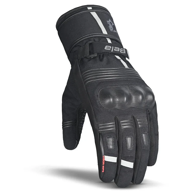 BELA ICE WINTER WP GUANTES DE MOTO PIEL NEGRO GRIS