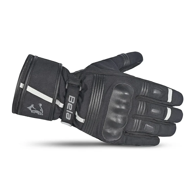 BELA ICE WINTER WP GUANTES DE MOTO PIEL NEGRO GRIS