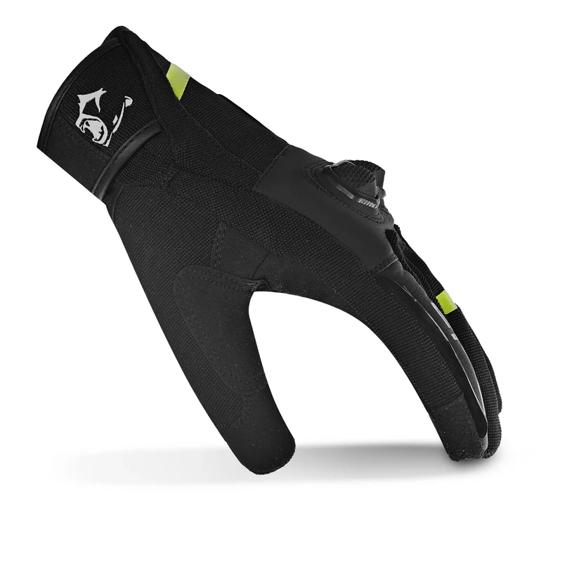 BELA TRACKER WINTER WP GUANTES DE MOTO TEXTIL MUJER NEGRO AMARILLO FLUO