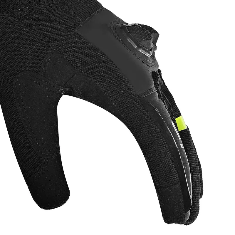 BELA TRACKER WINTER WP GUANTES DE MOTO TEXTIL MUJER NEGRO AMARILLO FLUO