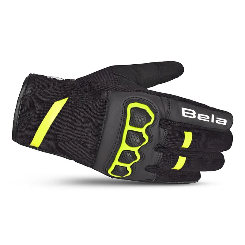 BELA TRACKER WINTER WP GUANTES DE MOTO TEXTIL NEGRO AMARILLO FLUO