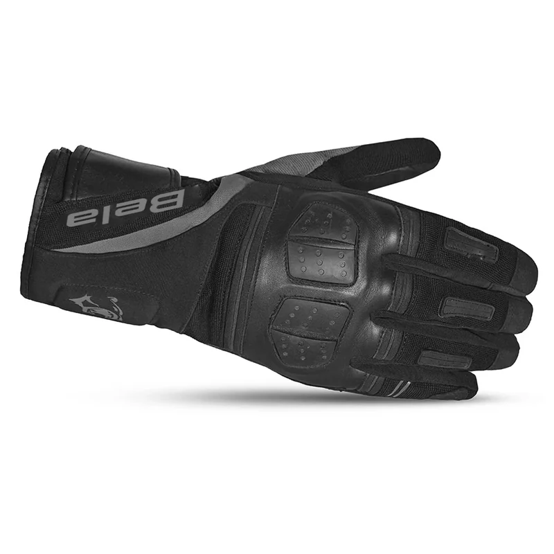 BELA HIGHWAY WINTER WP GUANTES DE MOTO PIEL NEGRO GRIS