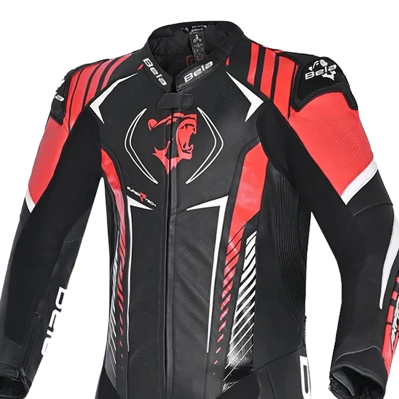 BELA ARAGONE 1 PC MONO DE MOTO NEGRO ROJO