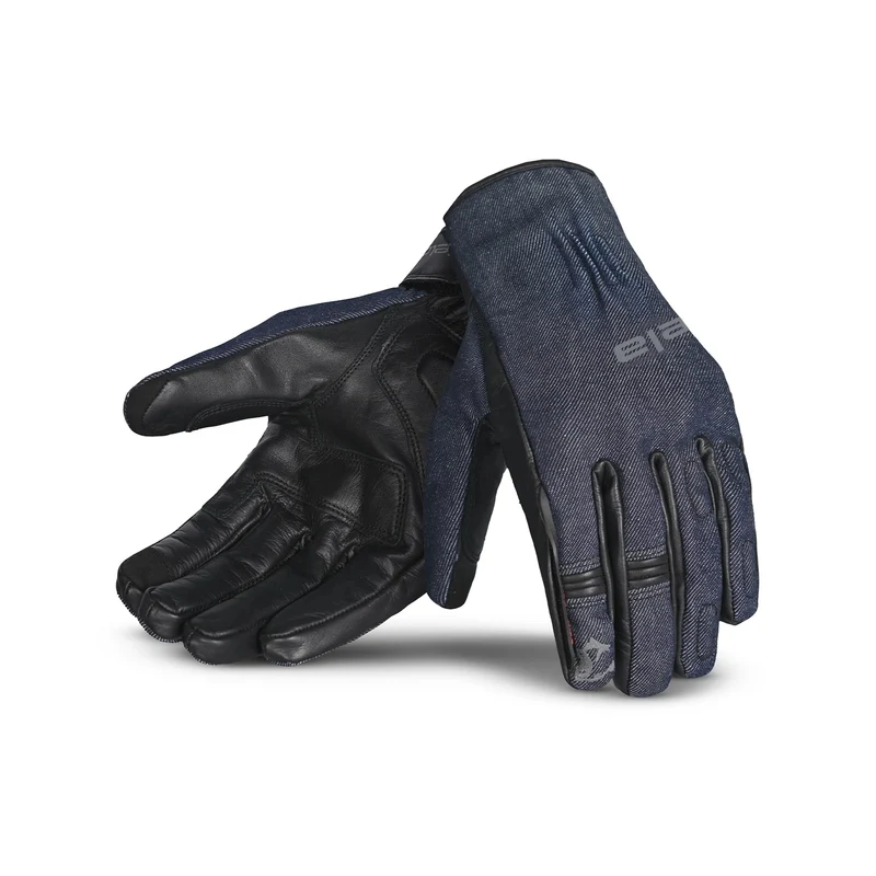 BELA ALBERTO DENIM INV WP GUANTES DE MOTO TEXTIL NEGRO AZUL