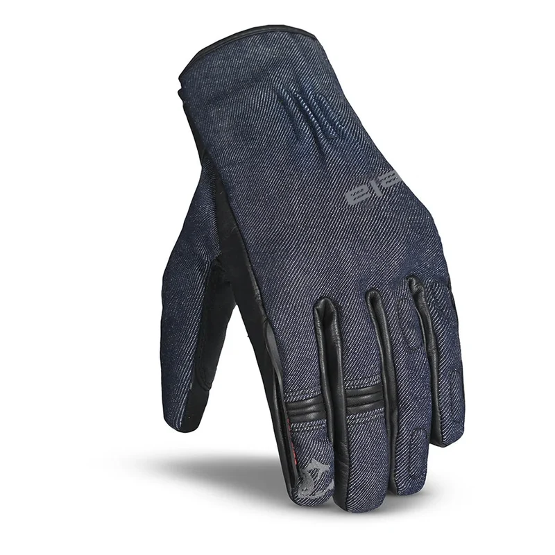 BELA ALBERTO DENIM INV WP GUANTES DE MOTO TEXTIL NEGRO AZUL