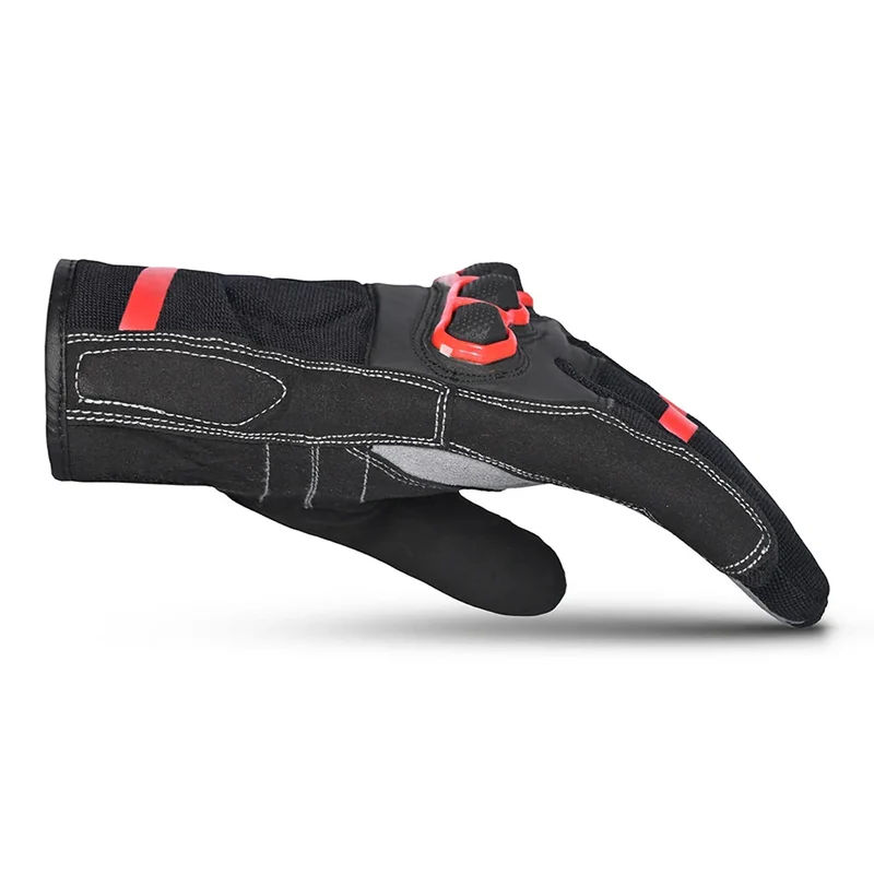 BELA TRACKER WINTER WP GUANTES DE MOTO TEXTIL NEGRO ROJO