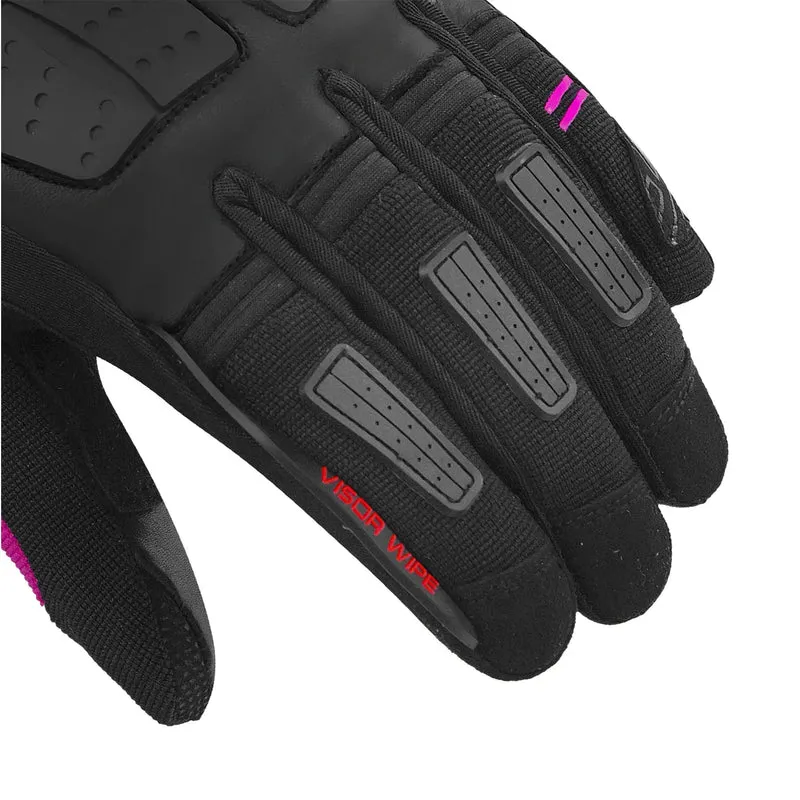 BELA HIGHWAY WINTER WP GUANTES DE MOTO PIEL MUJER NEGRO ROSA