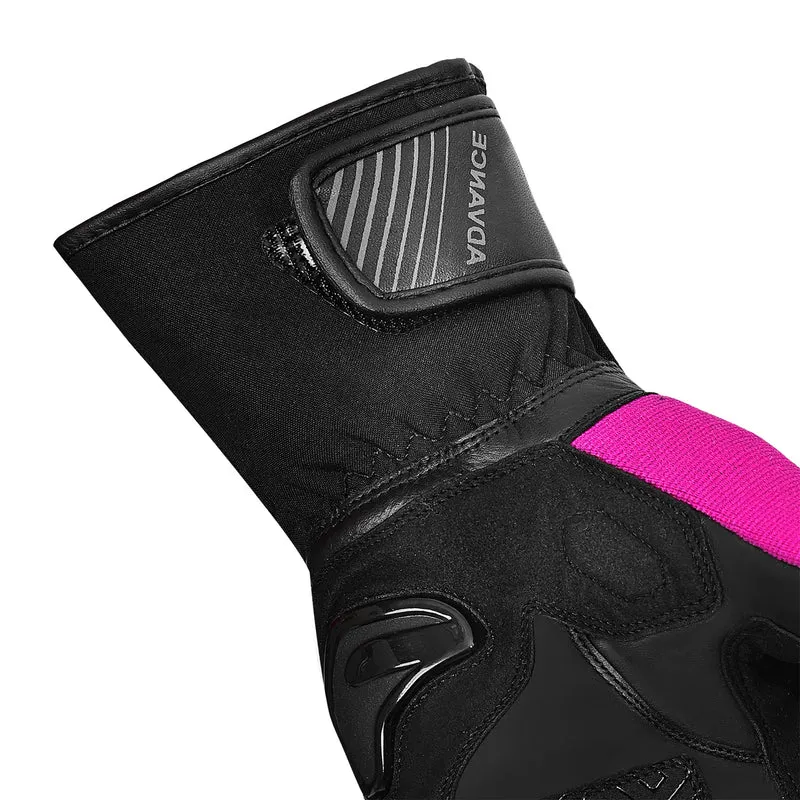 BELA HIGHWAY WINTER WP GUANTES DE MOTO PIEL MUJER NEGRO ROSA