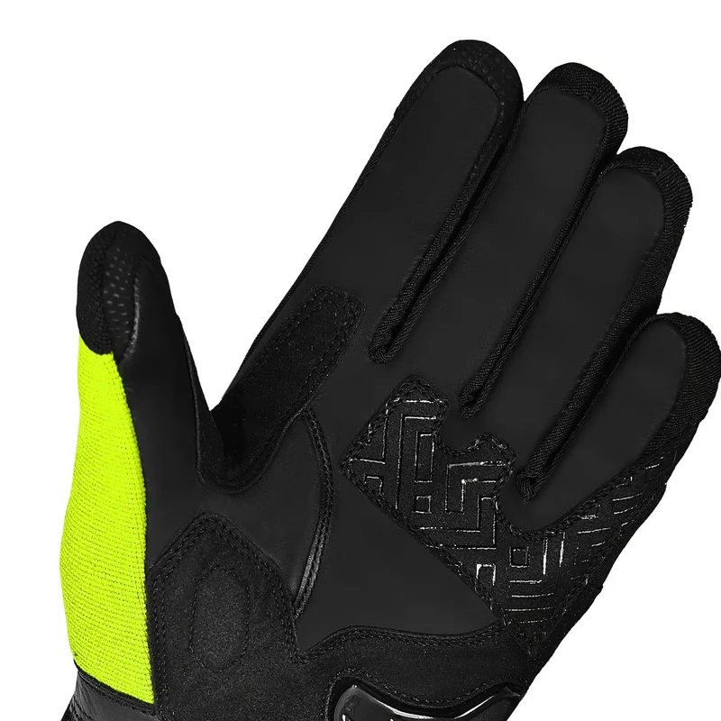 BELA HIGHWAY WINTER WP GUANTES DE MOTO PIEL MUJER NEGRO AMARILLO FLUO