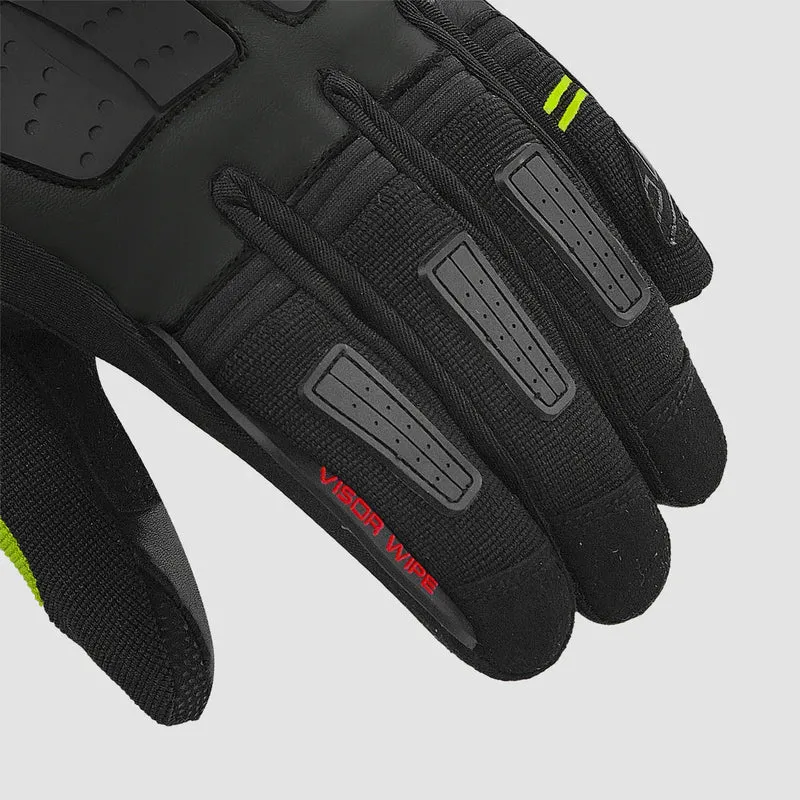 BELA HIGHWAY WINTER WP GUANTES DE MOTO PIEL MUJER NEGRO AMARILLO FLUO